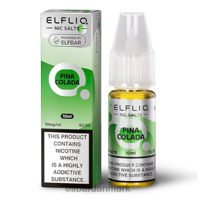 Elf Bar 1500 Danmark Pris - ELFBAR elfliq nic salte - pina colada - 10ml- 10 mg/ml 20LH175