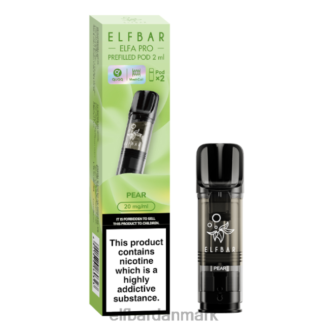 Elf Bar Vape Danmark - ELFBAR elfa pro præfyldte bælg - 20mg - 2pk 20LH91 pære