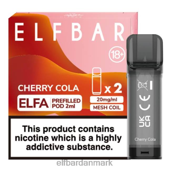 Elf Bar Danmark Reddit - ELFBAR elfa fyldt pod - 2ml - 20mg (2 pakke) 20LH113 cherry cola