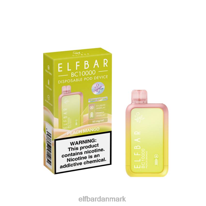 Elf Bar 5000 Danmark - ELFBAR engangs vape ny bc10000 10000puffs 20LH344 fersken mango