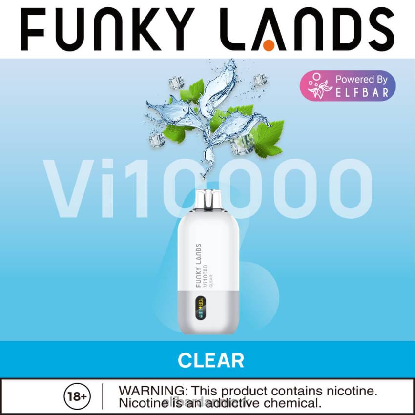 Elf Bar 2000 Danmark - ELFBAR funky lands engangs vape vi10000 pust 20LH471 klar