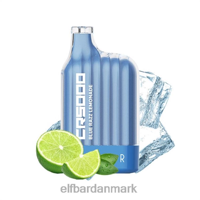 Elf Bar 1500 Danmark Pris - ELFBAR bedste smag engangs vape cr5000 ice serie 20LH323 blå razz limonade