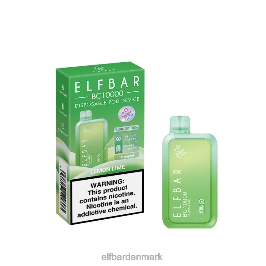 Elf Bar Danmark - ELFBAR engangs vape ny bc10000 10000puffs 20LH343 citron lime