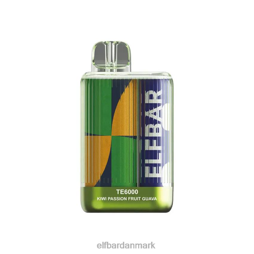 Elf Bar 1500 Danmark - ELFBAR engangs vape te6000 puffs 20LH386 kiwi passionsfrugt guava