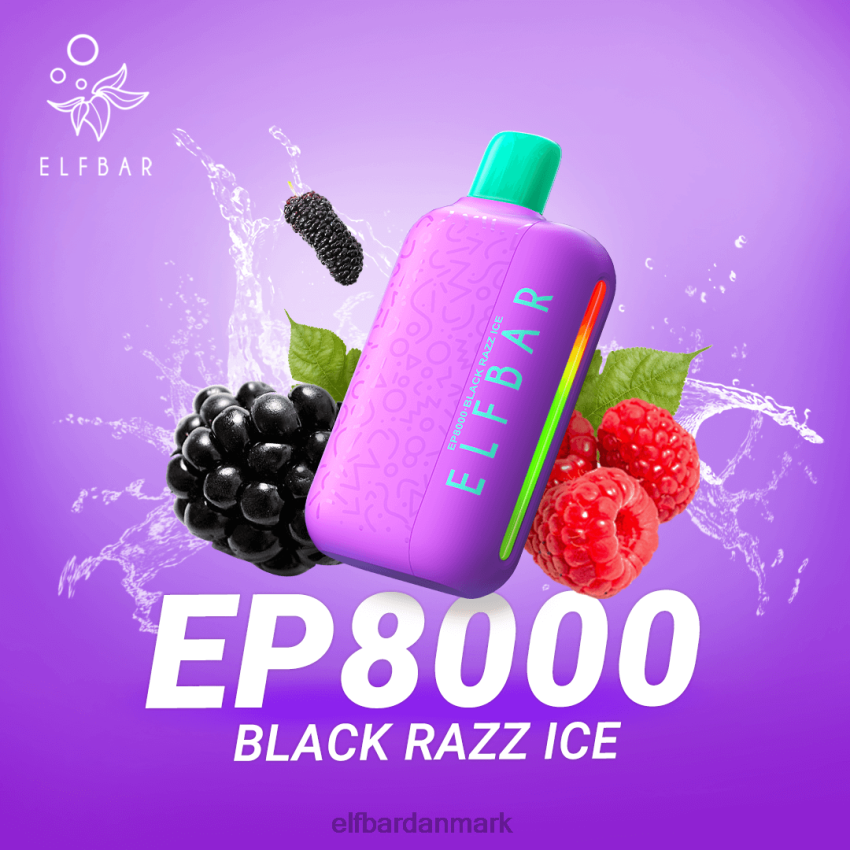 Elf Bar Danmark Reddit - ELFBAR engangs vape nye ep8000 puffs 20LH372 sort razz is