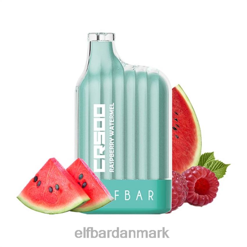 Elf Bar Danmark - ELFBAR cr5000 engangs vape 5000 pust 20LH330 hindbær vandmelon