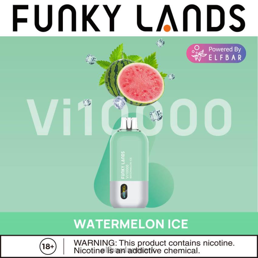 Elf Bar 1500 Danmark - ELFBAR funky lands engangs vape vi10000 pust 20LH470 vandmelon is