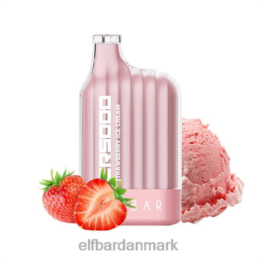 Elf Bar 5000 Danmark Pris - ELFBAR bedste smag engangs vape cr5000 ice serie 20LH325 jordbær is