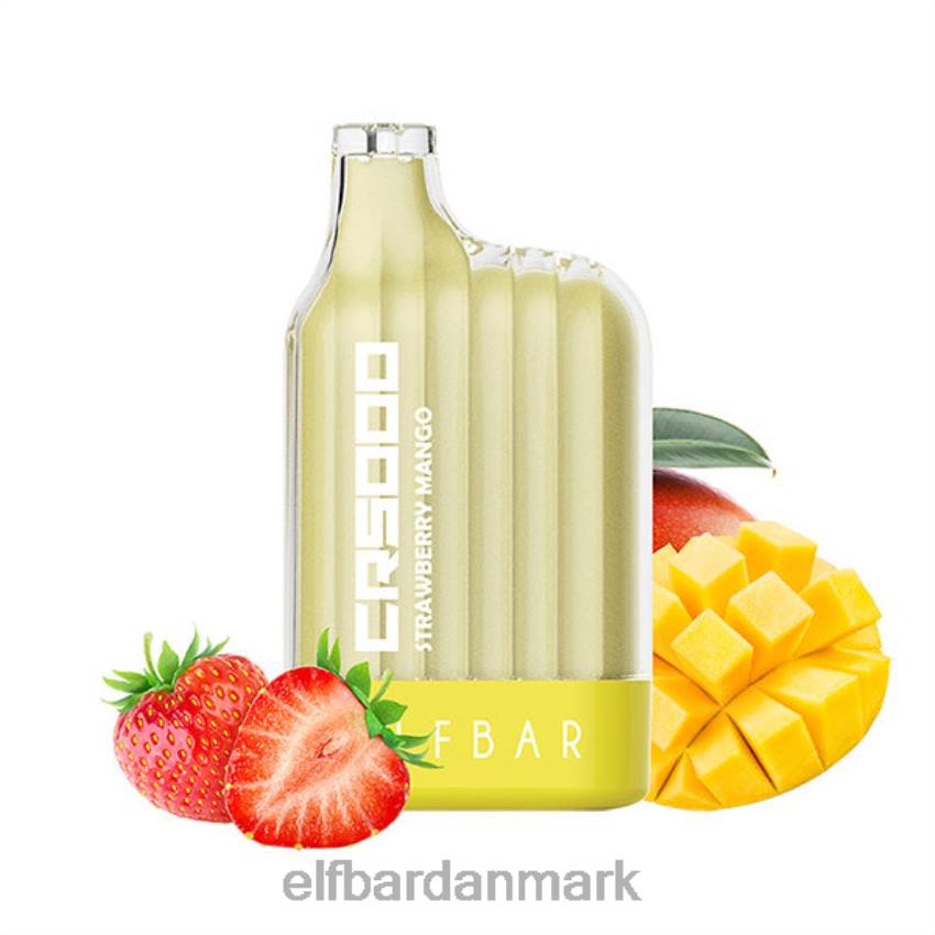 Elf Bar 2000 Danmark - ELFBAR cr5000 engangs vape 5000 pust 20LH335 jordbær mango