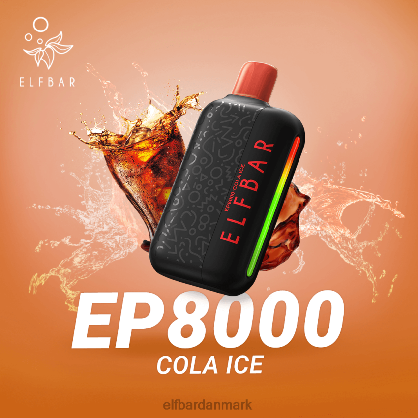 Elf Bar Pris - ELFBAR engangs vape nye ep8000 puffs 20LH365 cola is